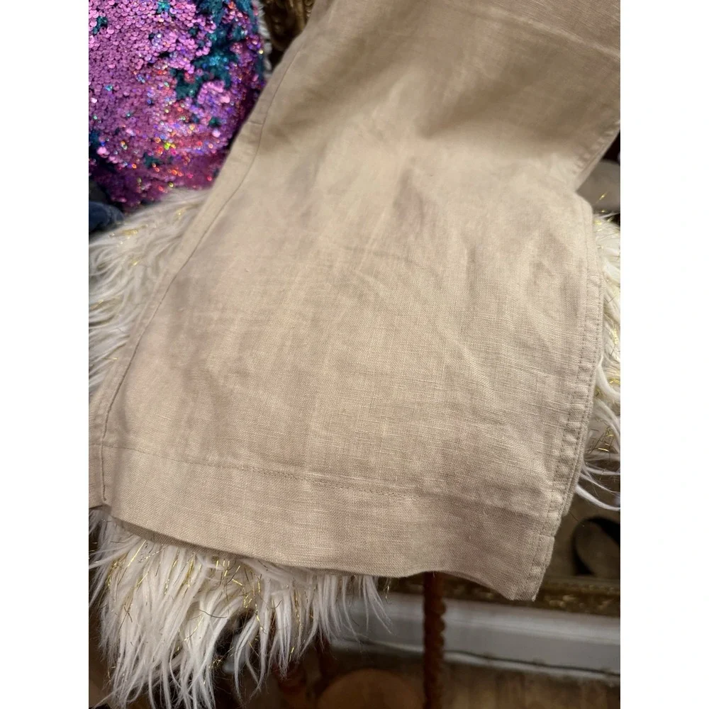 Sean John Men 38 100 % Linen Pants Beige Casual Beach Resort Classy  Rich Hipstr